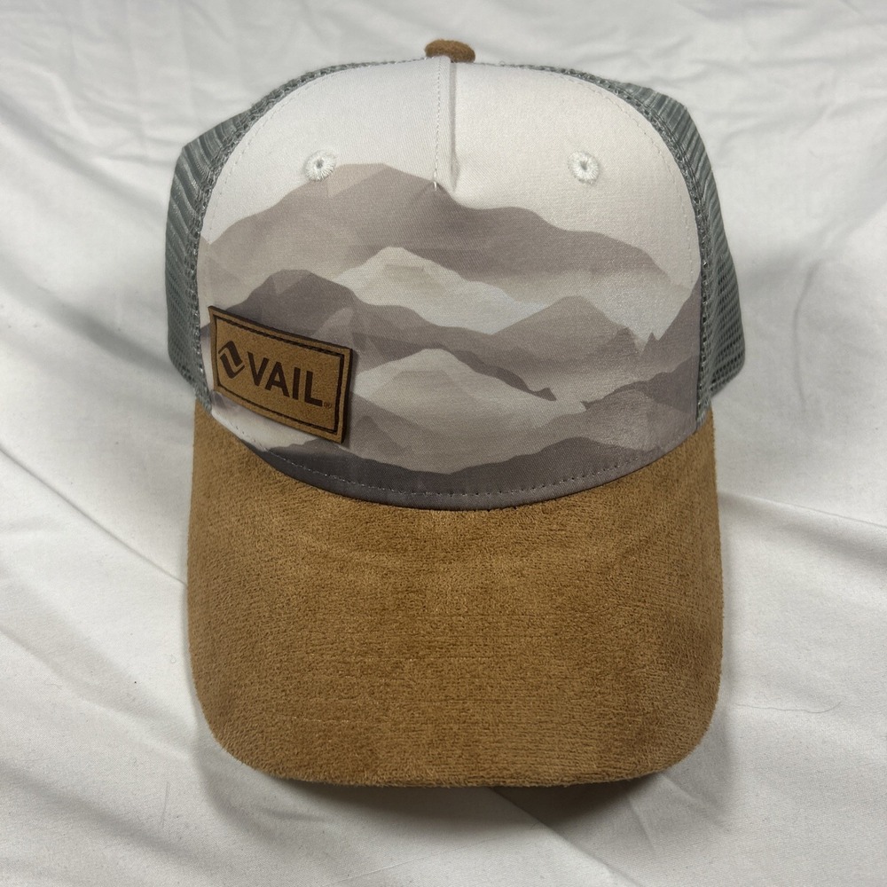 Vail Hat Cap Adjustable snapback Mountain Trees Skiing Logo One Size Locale
